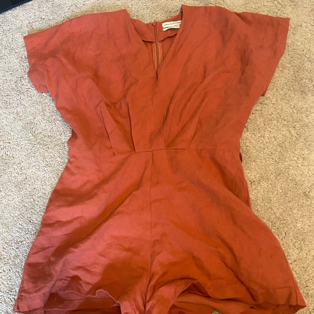 Pink m/coral romper